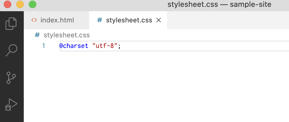 CSSファイルの作り方